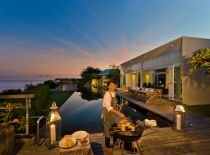 Villa Karang Kembar II, Dinner avec vue sur océan